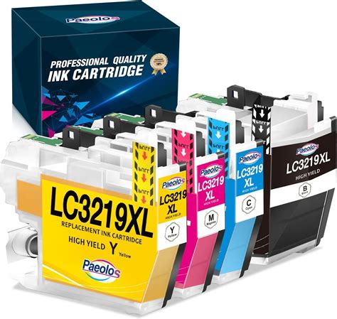 Paeolos Lc3219xl Lc3217 Ink Cartridges For Brother MFC J6530DW Ink