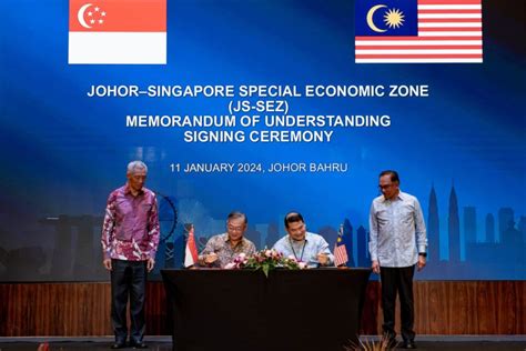 Malaysia Singapore Sign Historic MoU On Joint Special Economic Zone