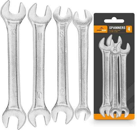 4pcs Double Ended Metric Spanner Set 6 13mm Including 6mm 7mm 8mm