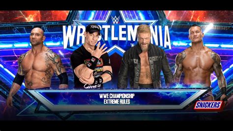 WWE 2K24 John Cena Vs Batista Vs Randy Vs Edge For WWE