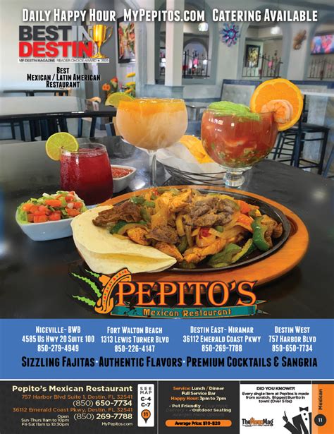 Pepito's Mexican Restaurant - Destin Destin, Fort Walton Beach, Miramar ...