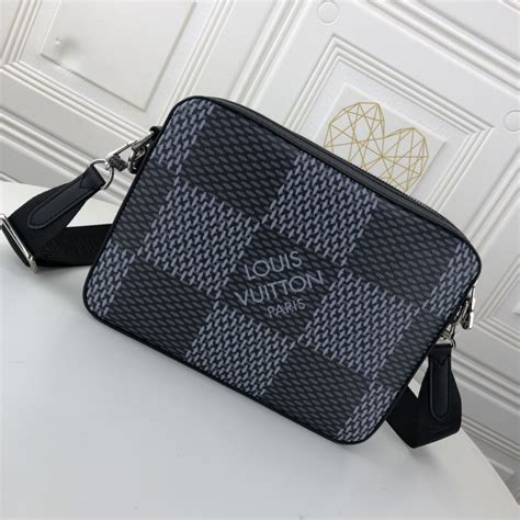 Louis Vuitton Trio Messenger M69443 Schwarz Silber Replica Taschen