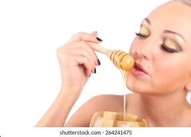 90 Beautiful Nude Woman Honey On White Background Royalty Free Images Stock Photos Pictures