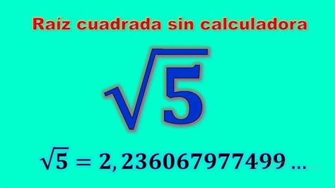 Raiz Cuadrada De Como Calcular La Ra Z Cuadrada De Matem Ticas