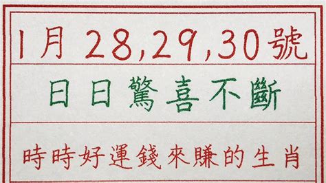 老人言：1月282930號，日日驚喜不斷，時時好運錢來賺的生肖 硬笔书法 手写 中国书法 中国語 书法 老人言 派利手寫