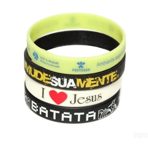 10 Pulseiras De Silicone Personalizadas Elo7 Produtos Especiais