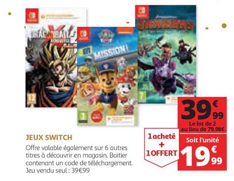 Promo Jeux Switch Chez Auchan ICatalogue Fr