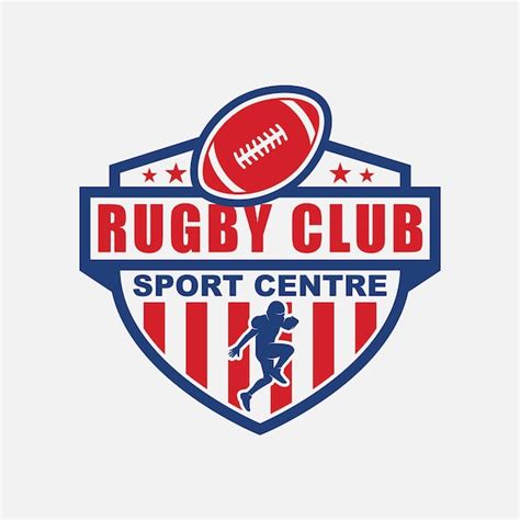 Premium Vector | Rugby logo design vector template