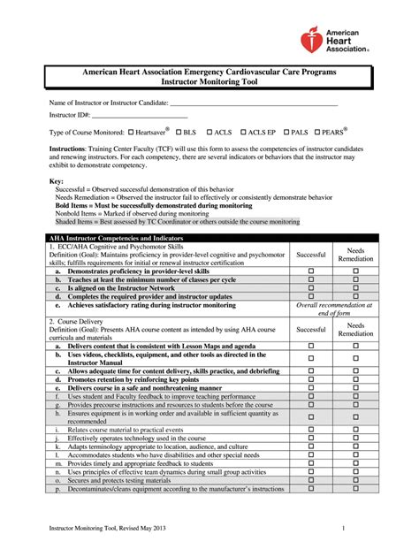 Aha Form Template Free