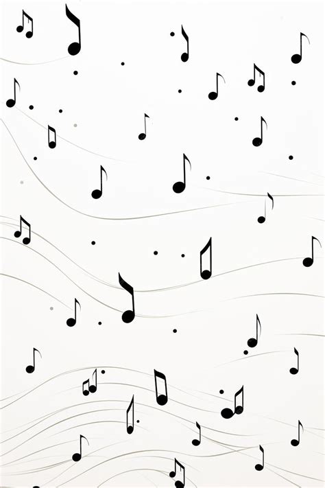 Premium AI Image | a drawing of a music notes with black and white lines.