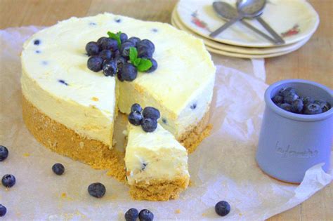 Cheesecake Au Chocolat Blanc Et Myrtilles Sans Cuisson Le Coin