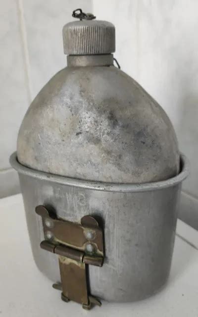 ORIGINAL WW1 QUART M10 Avec Gourde M10 US AEF Water Bottle Canteen Cup