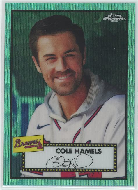 Topps Chrome Platinum Anniversary Aqua Wave Refractors Cole