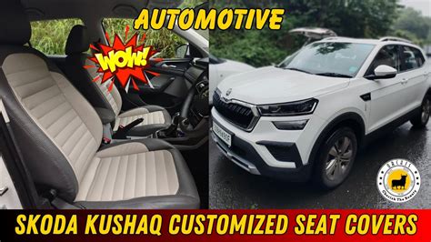 Skoda Kushaq Premium Customized Leather Seat Covers Car Seat Cover Manufacturers In Mumbai