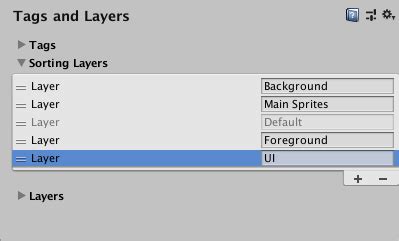 Tags and Layers Unity 手册