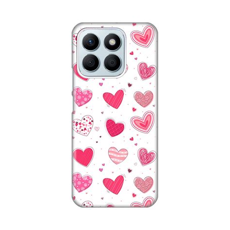 Maska Futrola Silikonska Print Skin Za Honor X8b Pink Hearts Mob Shop