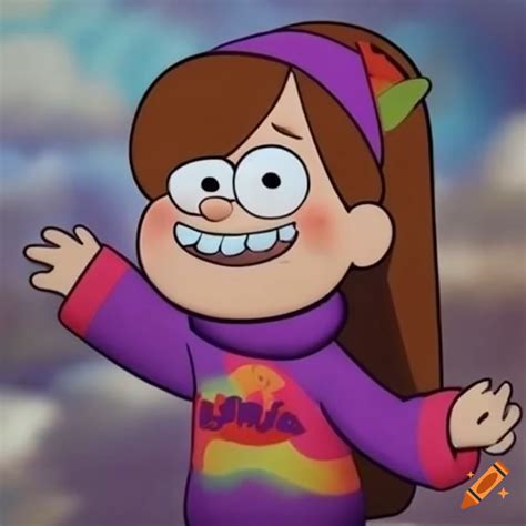 Photorealistic Depiction Of Mabel Pines With Angel Wings