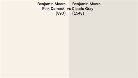 Benjamin Moore Pink Damask Vs Classic Gray Side By Side Comparison