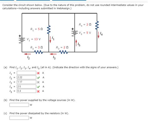 Solved Consider The Circuit Shown Below Due To The Nature