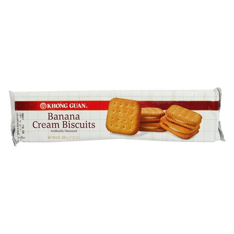 Khong Guan Banana Cream Biscuit 200 G Online At Best Price Cream Filled Biscuit Lulu Uae