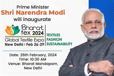 Pm Modi To Inaugurate Bharat Tex 2024 Today Focus On Textile Trade