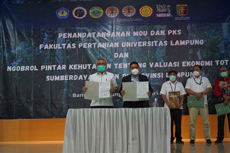 Penandatanganan Mou Dan Pks Antara Fp Unila Dengan Enam Instansi