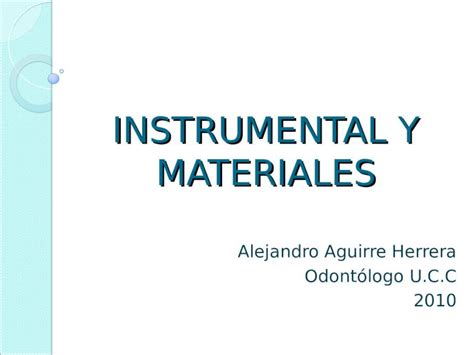 PPT Instrumental Y Materiales DOKUMEN TIPS