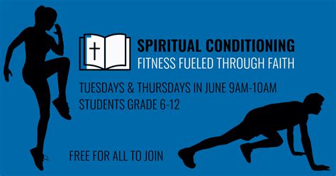 Spiritual Conditioning Fitness Fueled By Faith Christ Lutheran Church