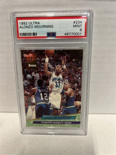 Alonzo Mourning Fleer Ultra Rc Psa Mint A Ebay