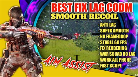 Fix Lag Codm S Config Smooth Recoil Auto Aimfast Rendering Work