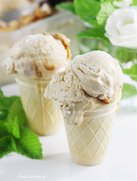 Przepis Na Lody Solony Karmel Recipe Homemade Ice Cream Recipes