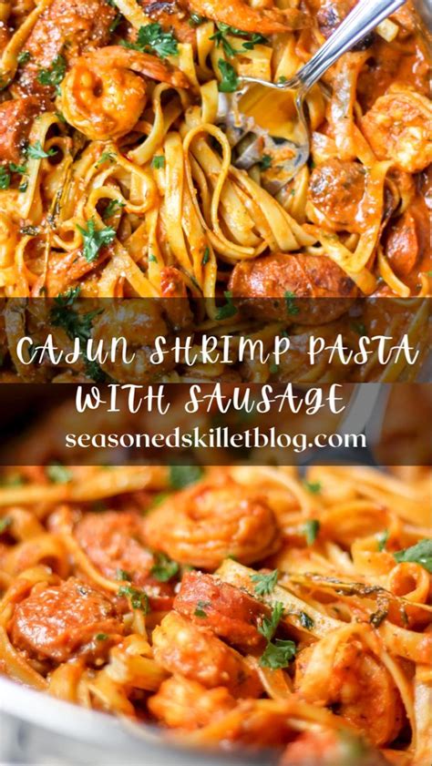 One Pot Creamy Cajun Shrimp Pasta With Sausage Artofit