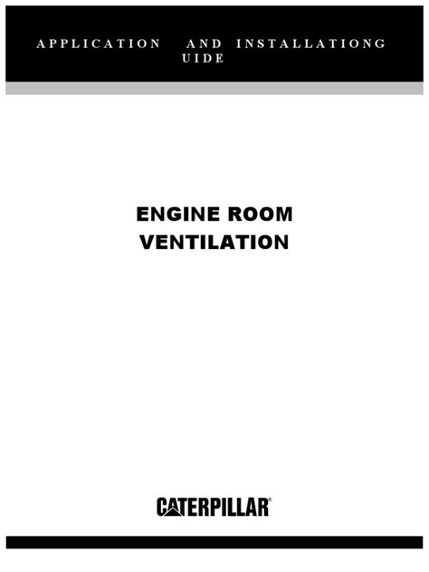 Engine Room Ventilation CAT n8 | PDF | Mechanical Fan | Ventilation (Architecture)