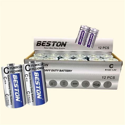 Beston Extra Heavy Duty Battery Size C R14s 15v 2 Pcs Makers Electronics