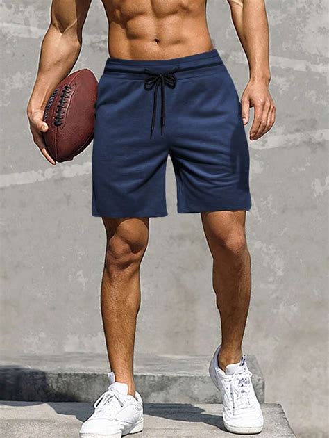 Manfinity Shorts Holgados Para Hombre Con Cintura Con Cordón Y De Color