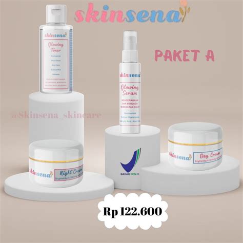 Jual Bpom Paket A Skinsena Lengkap Perawatan Rutin Wajah Glowing Murah