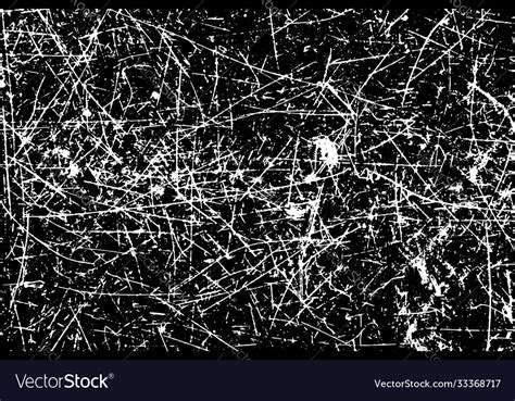 Grunge Texture White Scratch On Black Royalty Free Vector