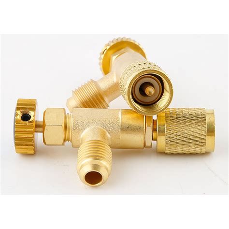 Valves Wuxun Valve R410a R22 Refrigeration Tool Air Conditioning Safety Valve Adapter 14 Inch 5