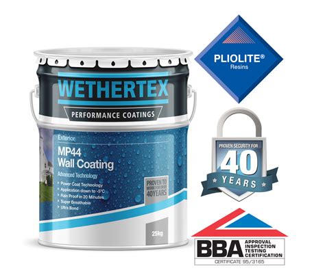 MP44 Pliolite Spray Wall Coating System - Wethertex