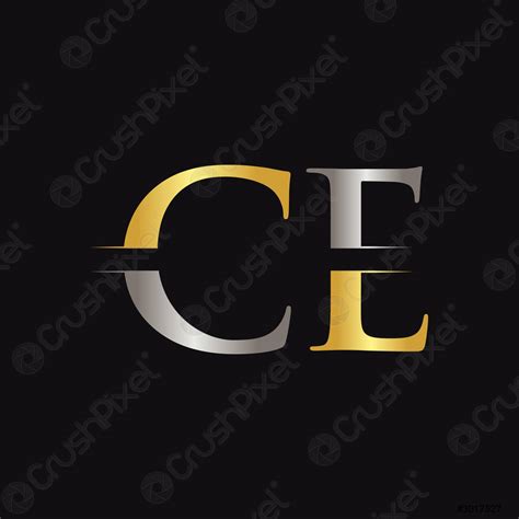 Initial Ce Letter Logo With Creative Modern Business Typography Vector