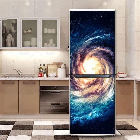 Diy Space Waterproof Selfadhesive Refrigerator Sticker Fridge Door