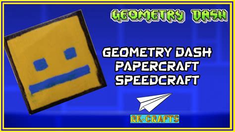 Geometry Dash Papercraft Speedcraft #geometrydash #papercraft - YouTube