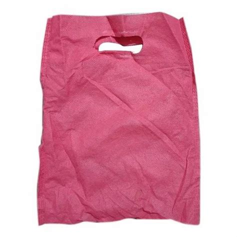 Plain Pink D Cut Non Woven Bag For Shopping At Rs 125 Kg In Hapur Id