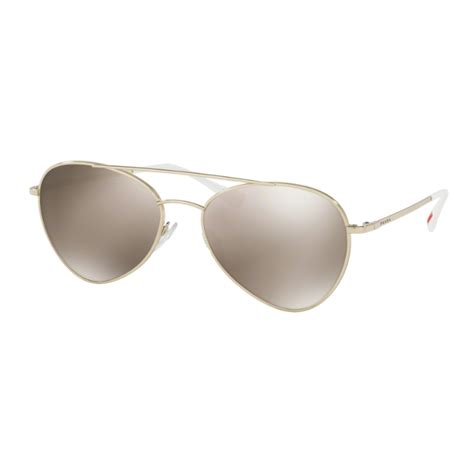 Prada Linea Rossa Ps Ss Zvn C Pale Gold Sunglasses Man