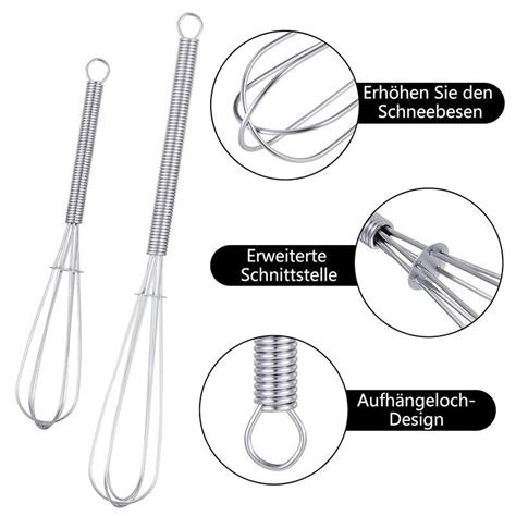 5 7 Inch 2pcs Whisk Set Whiskettes Egg Gravy Sauce Mini Kitchen Tool Whisks Au Ebay