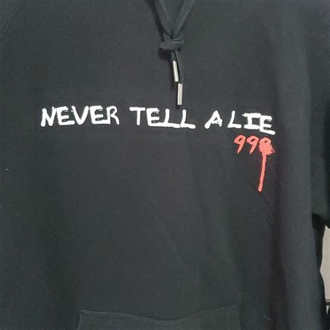 Juice World Official Merch Never Tell A Lie Hoodie Gem