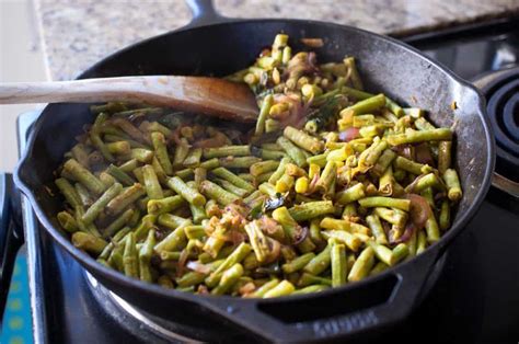 Kerala Style Long Beans Stir Fry Achinga Payar Mezhukkupuratti Recipe