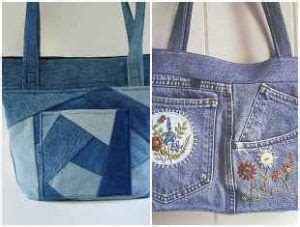 Bolsas Inusitadas Cal A Jeans Velha Como Fazer Em Casa Jeans