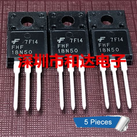 5pcs FHF 18N50 FHF18N50 TO 220F 500V 18A N Channel MOSFET Transistor