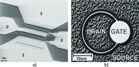 A Photograph Of A Algan Gan Hemt Three Ohmic Contacts Drain D And